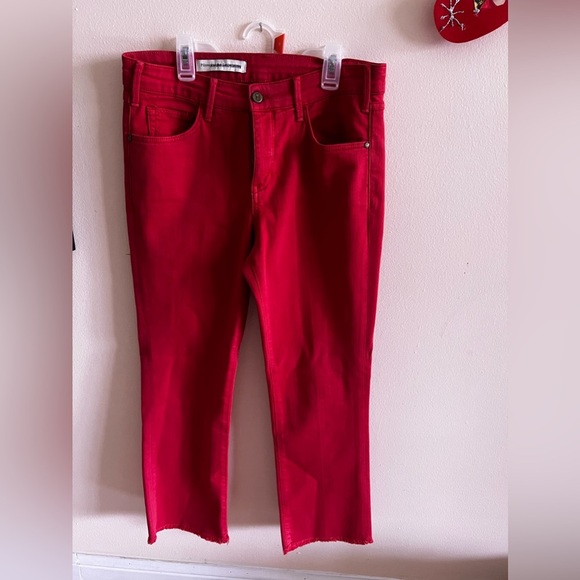 Pilcro and the letterpress Women’s Mid-Rise Ankle Jeans Pants 25 Pink - Picture 2 of 14